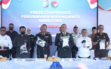 Polda Jatim Musnahkan Kokain dalam Jumlah Besar