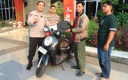 Polres Gresik Kembalikan 3 Motor Korban Curanmor dan Begal Tanpa Biaya