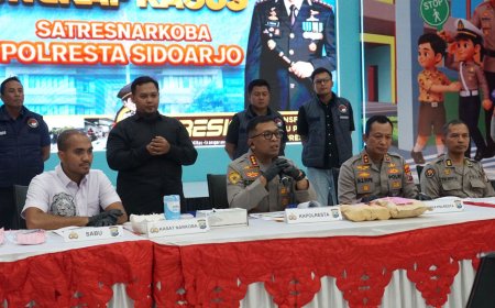Polresta Sidoarjo Tegas Berantas Peredaran Narkotika Internasional