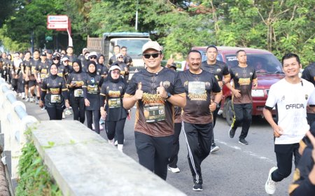 Sambut Hari Bhayangkara, Polres Magetan Perkuat Kebersamaan Lewat Olahraga