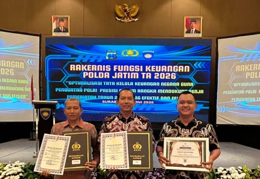 Kapolri Berikan Penghargaan atas Kinerja Keuangan Polres Bojonegoro